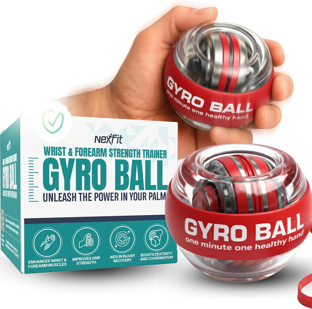 Torque Ball Hand Exerciser - Wrist Power Gyro Ball & Forearm Exerciser – Premium Wrist Strengthener for Fitness, Rehab, Stress Relief & Dexterity Training – Portable, Gift-Ready for Adults