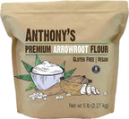 Anthony's Premium Arrowroot Flour, 5 lb, Fine Powder, Gluten Free, Non GMO, Cornstarch Alternative