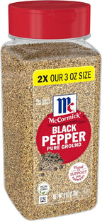 McCormick Pure Ground Black Pepper, 6 oz