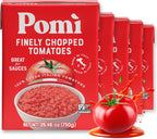 Pomì Finely Chopped Italian Tomatoes 26.46oz (Pack of 12) - 100% Fresh Flavor in BPA-Free Carton - Perfect for Sauces, Pasta, Pizza & More, Non-GMO, Gluten-Free, Clean Eating Canned Alternative