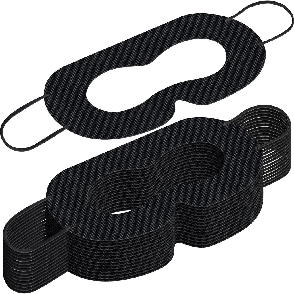 200 Pcs Disposable VR Face Mask Breathable Cover for VR Nonwoven Fabric Sanitary Eye Mask, Eye Cover Pad (Black)