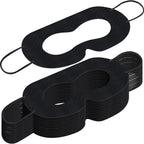 200 Pcs Disposable VR Face Mask Breathable Cover for VR Nonwoven Fabric Sanitary Eye Mask, Eye Cover Pad (Black)