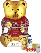 Lindt Teddy Christmas Advent Calendar Assorted Chocolate Candy Box, 7.2 oz.