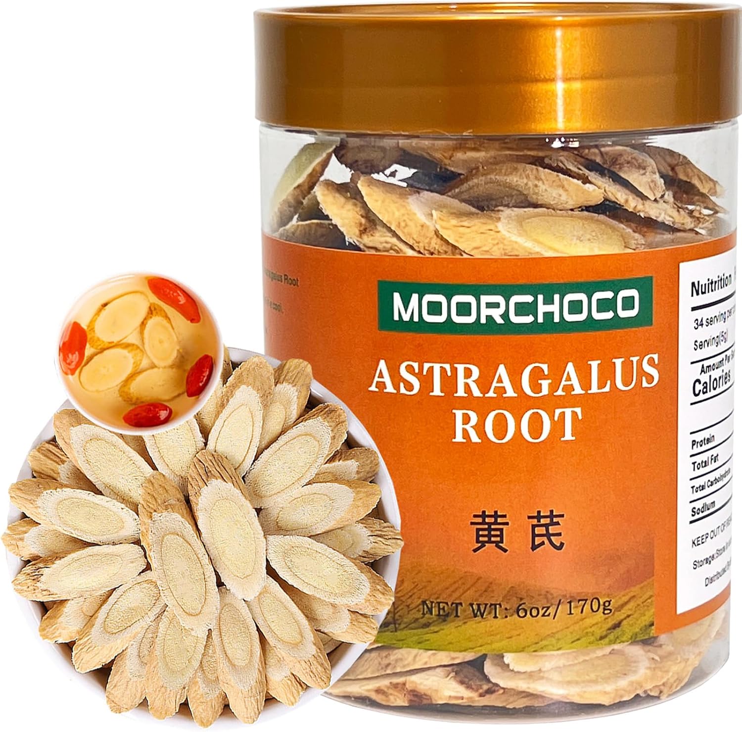 Astragalus root-Pure and Natural Herbal Tea -Chinese herbal medicine- 黄芪 6oz/170g (Astragalus root)