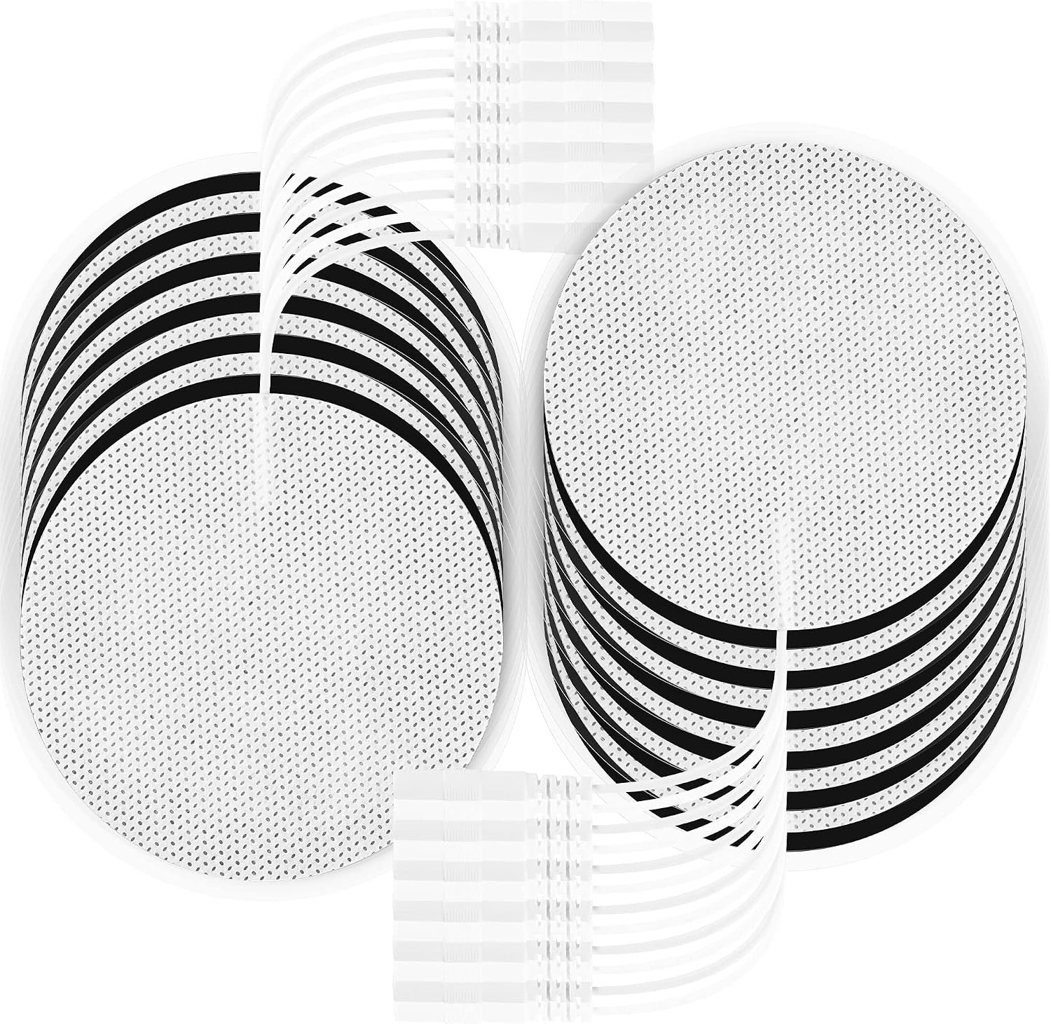 TENS Unit Pads 3" Round Electrodes - Compatible with Most TENS Machines, Replacement Pads Electrode Patches for Electrotherapy, 20 Count