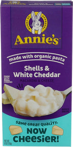Annie's Homegrown Macaroni & Cheese - Shells & White Cheddar - 6 oz