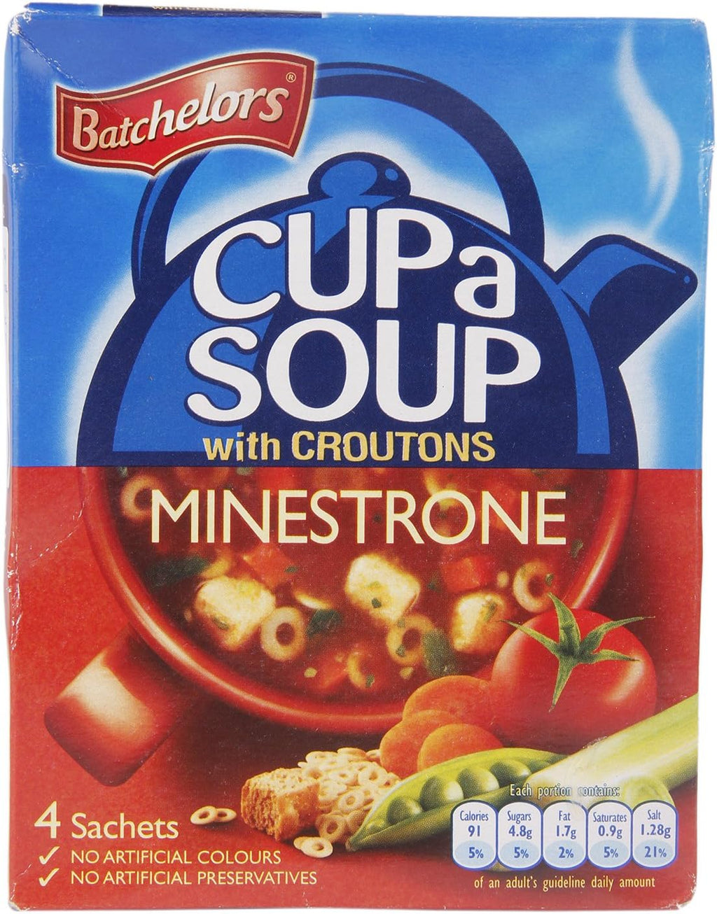 Batchelors Cup A Soup Minestrone And Croutons Imported From The UK England The Best Of British Instant Soup