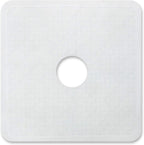 Templeton Home Square Shower Stall Mat, Center Cut Hole, Non Slip Texture, Suction Cups