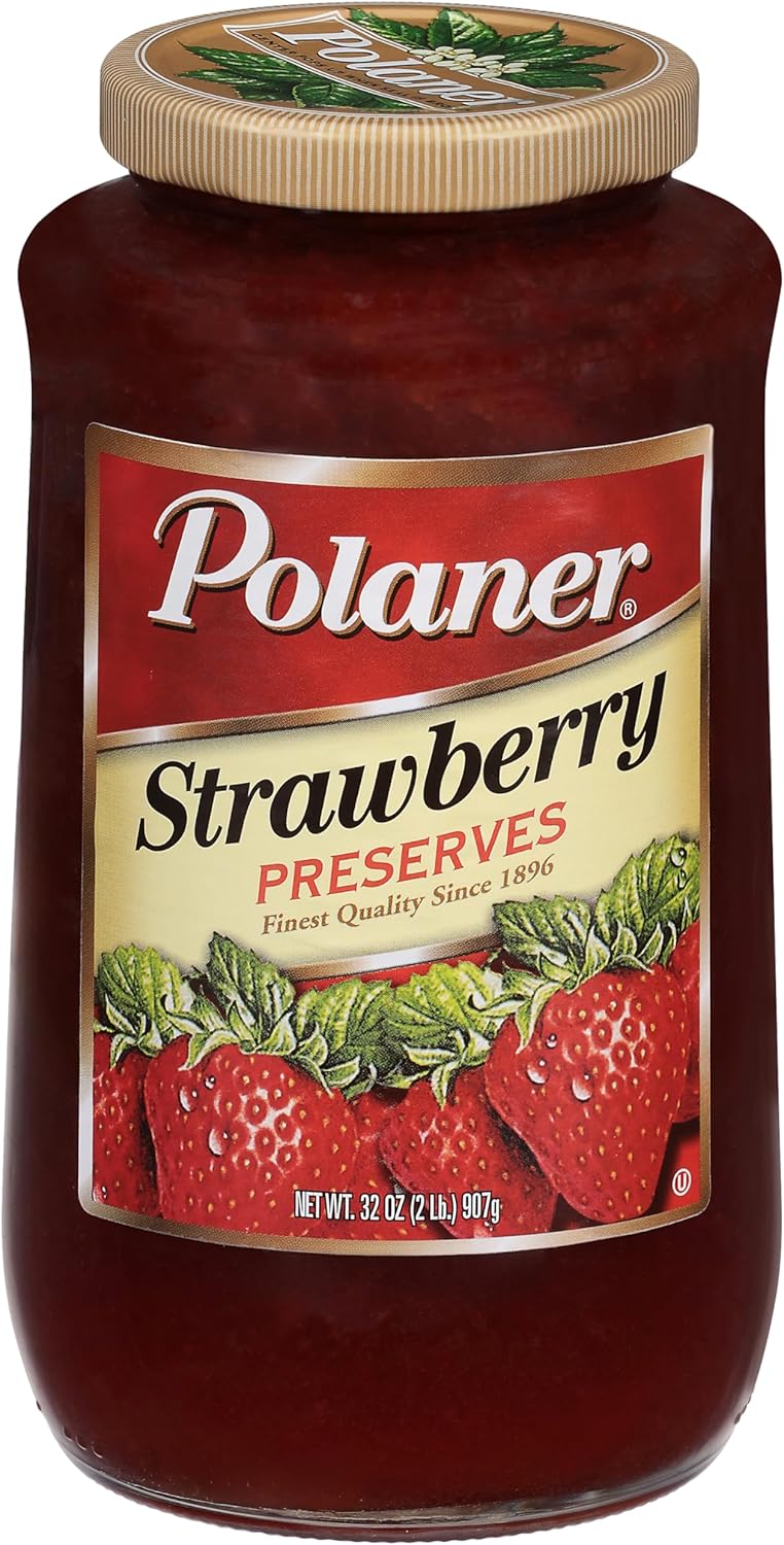Polaner Preserves, Strawberry, 32 Ounce