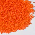 Edible Orange Sprinkles, Nonpareil Sprinkle, Orange Sprinkles for Cupcakes, Cakes, Cookies, Macarons, Ice Cream, Perfect for Halloween, Fall, Thanksgiving Day(120g/4.23oz)