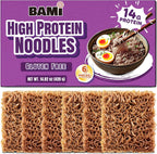 High Protein Ramen noodles (14g) high protein noodles. Gluten free ramen noodle (6 packs) healthy low sodium plain noodle.