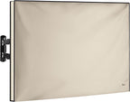 Garnetics Outdoor TV Cover 65 Inch – Waterproof, Weatherproof TV Enclosures with Smart Shield Screen Protectors, Ideal for Outdoor Use, Moving, and Storage - Beige