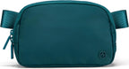 Pander Two Way Zipper Fanny Pack Nylon Everywhere Belt Bag for Women, Water Repellent Waist Packs, Crossbody Bags with Adjustable Strap (Teal Blue).