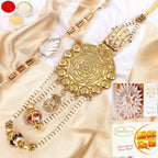 Ghasitaram Gifts Rakhis Online - Rakhi for Brother-RM-111 Bhaiya Bhabhi Rakhi with 200 GMS of Besan Barfi and 200 GMS of Kaju Katli