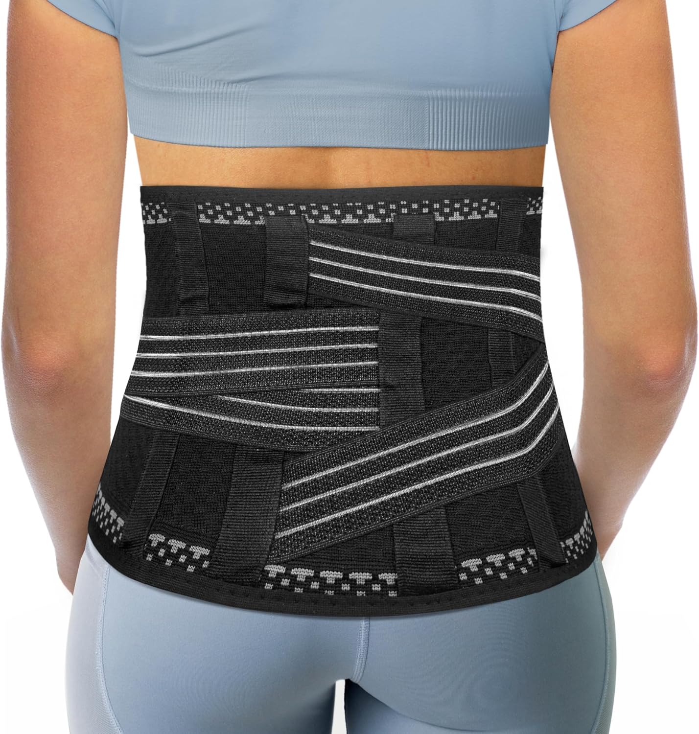 ORTONYX Back Brace for Lower Back Pain, Back Support Belt for Women & Men, Breathable Lower Back Brace with Lumbar Pad, Lower Back Pain Relief for Herniated Disc, Scoliosis, Sciatica/Black XS-M