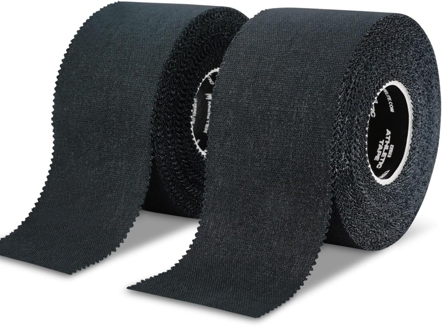 Meister Elite Athletic Tape - Breathable High-Adhesive Trainer's Tape - 2 Roll Pack - Black