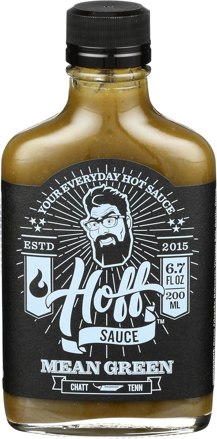 Hoff & Pepper, Hot Sauce Mean Green, 6.7 Fl Oz