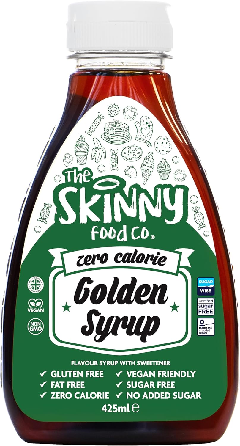 Skinny Foods Zero Calorie Skinny Syrup- Golden Syrup (425ml)