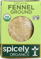 SPICELY Organic Ground Fennel, 0.5 OZ