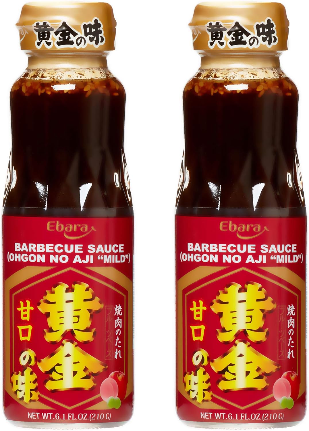 [Produt of Japan] Ebara Ogon No Aji Fruit Base Yakiniku BBQ Sauce "Mild" - 6.1 Fl Oz | Pack of 2