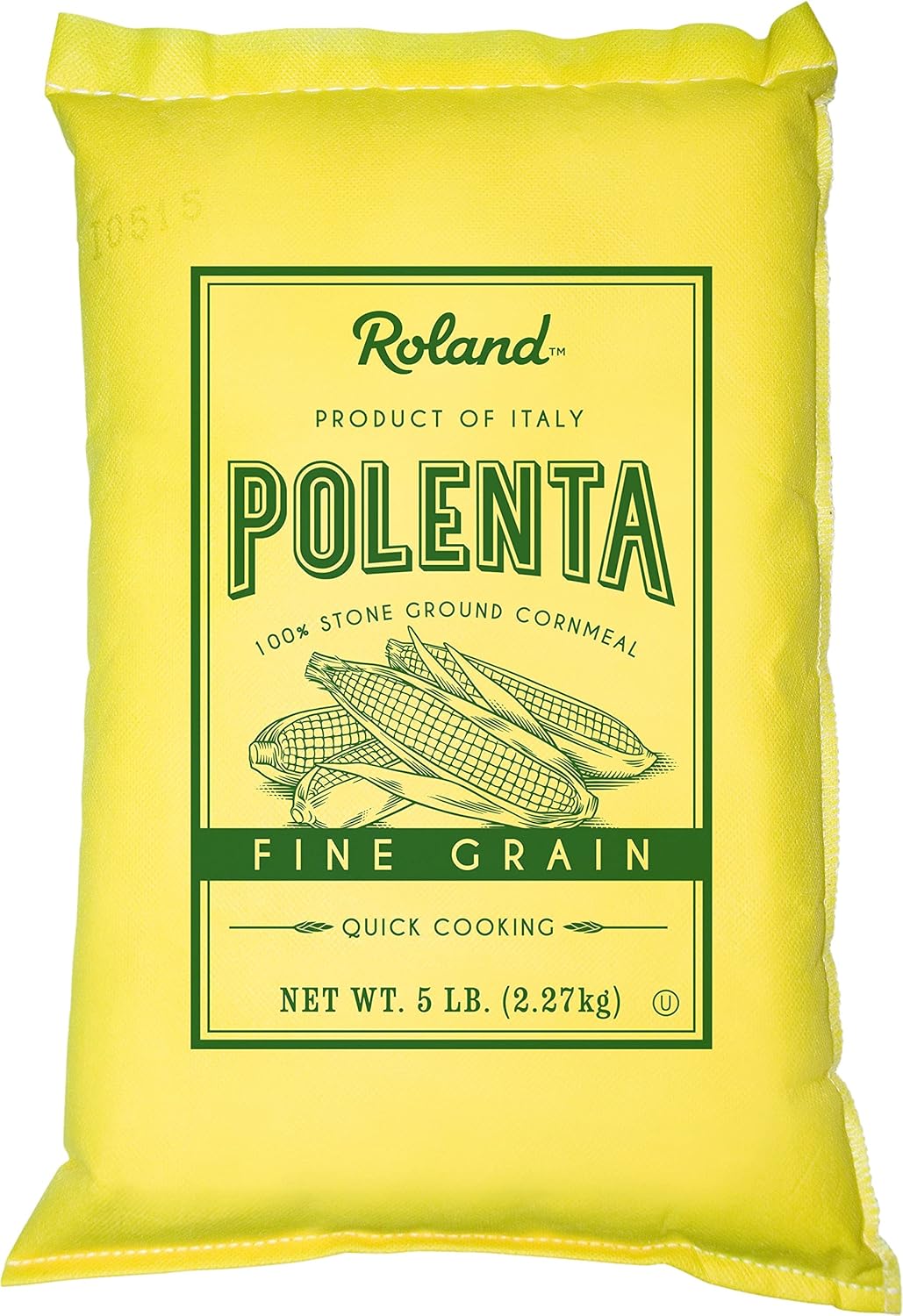 Roland Foods Fine Grain Yellow Polenta From Italy, Specialty Imported Food, 5 Pound Bag, Pack of 1