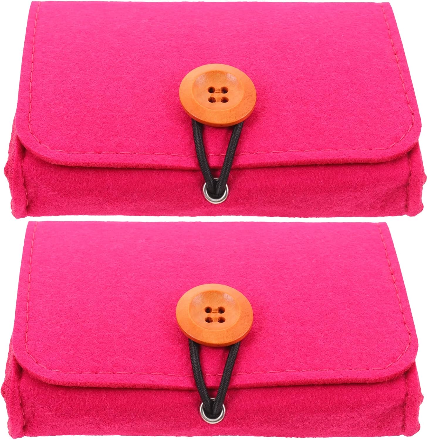 minkissy 2pcs Storage Bag Portable Felt Organizer Pouch for Perfume Bottles Travel-friendly Carrying Case Convenient for Daily Use and Travel Needs Stylish Design