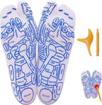 Reflexology Socks with Tools Reflexology Socks Acupressure Socks Massage Socks Foot Massage Socks Relieves Fatigue, Stress and Improves Blood Circulation (Large)