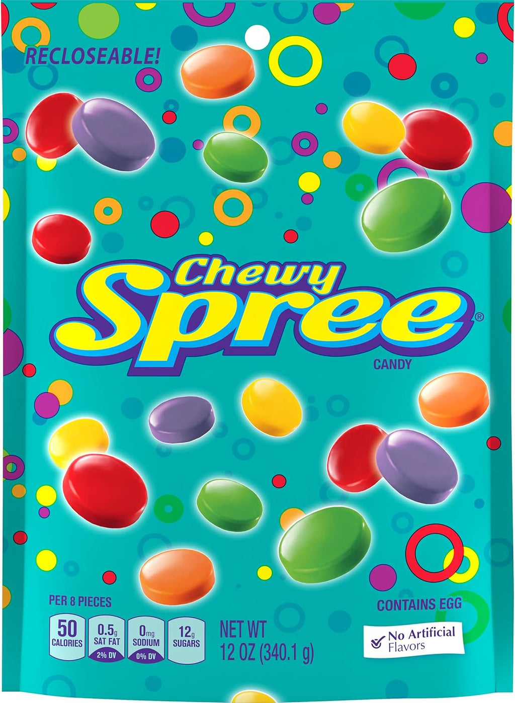 Spree Wonka Chewy Candy, 12 Ounce (Pack of 2)