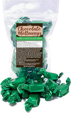 Chocolate Meltaways Individually Wrapped Mint Chocolates, St Patrick's Day Candy, Green Candy 8 Ounces (Dark Chocolate Mint)