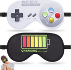 2 Pcs Sleep Eye Mask, Guys Blackout Sleeping Mask for Kids Adult Children's Travel Eye Mask Eye Cover Blindfold for Game