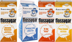 Cotton Candy Floss sugar Mix Flavors | Pack Of 4 | Banana, Orange, Birthday Cake and Pina Colada Flavors | 1/2 Gallon Cartons