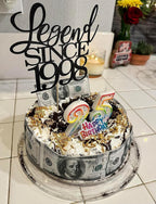 $100 Wafer Paper Edible Party Cake and Cupcake Decor 24 Piece Party Birthday