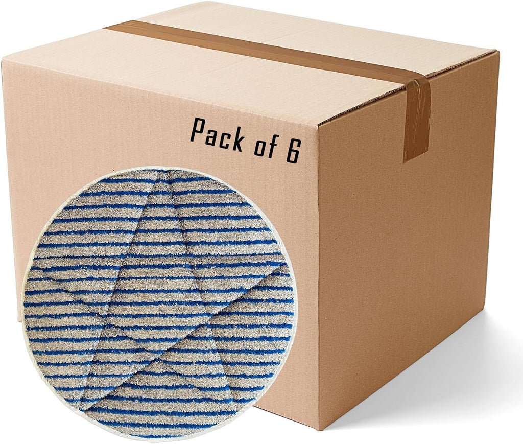 17" Microfiber Scrubber Carpet Bonnets | 6 Pack