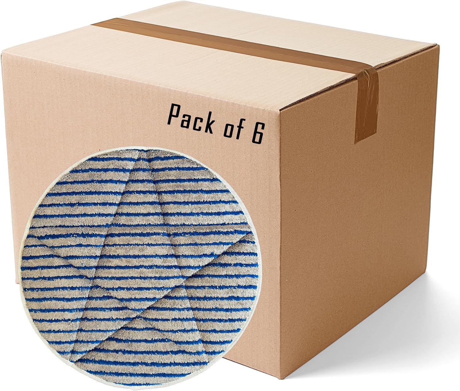 17" Microfiber Scrubber Carpet Bonnets | 6 Pack