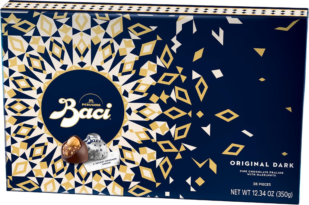 Perugina Baci Classic Dark 28-pc - Indulgent Choco Pieces - Gusto 12.34Oz (350g)