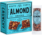 South 40 Snacks Crunchy Almond Bar, Just 4 Ingredients, Touch of Honey (40g Bar, Pack of 12)
