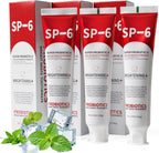 SP-6 Probiotic Whitening Toothpaste, SP-6 Probiotic Toothpaste, Enhanced Formula with 6 Probiotics for Teeth Whitening/Brightening, Enamel-Safe, Fluoride-Free, Fresh Mint Flavor, 4.9oz, 3Pack