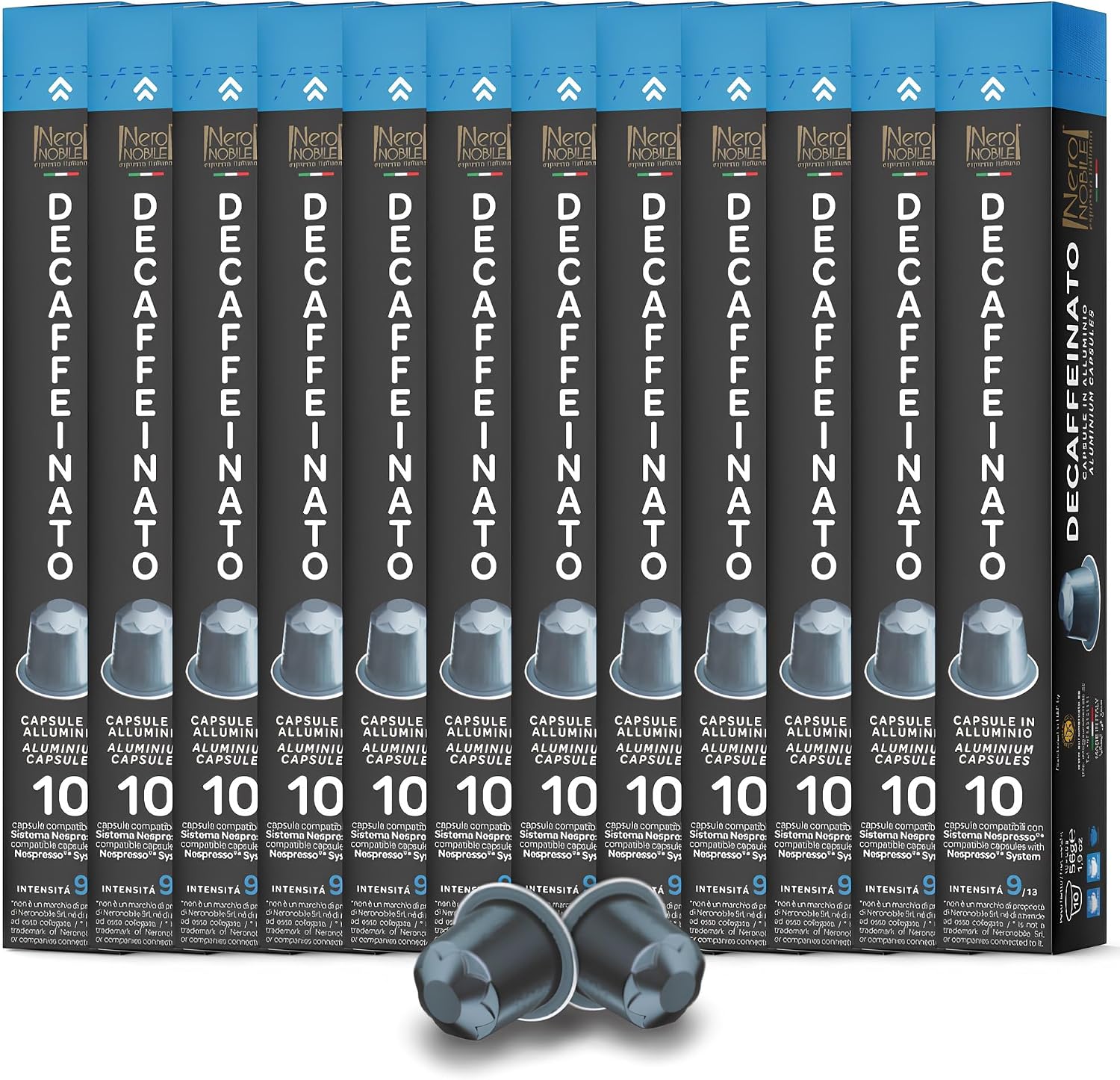 Nero Nobile Decaffeinato Coffee Capsules, 120 Count (Pack of 1), Medium Roast, Decaf, Capsule, Coffee Machine Capsules