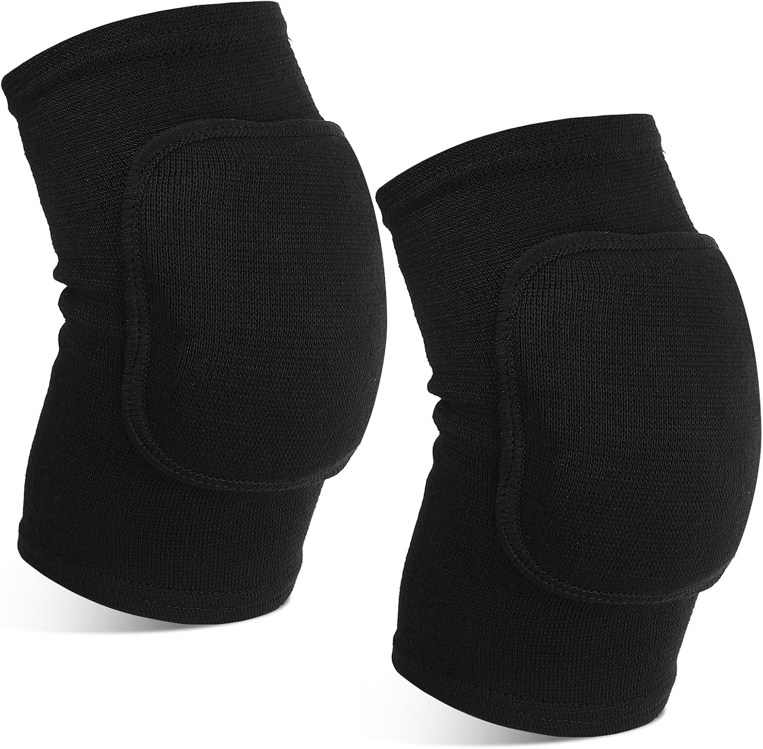 Volleyball Brace Pads Elbow Protector, 1 Pair Breathable Anti-Collision Sponge Arm Brace Pads Elbow Protector Strap Fitness Basketball Tennis Golfers Knee Support Band for Men and Women(Black)