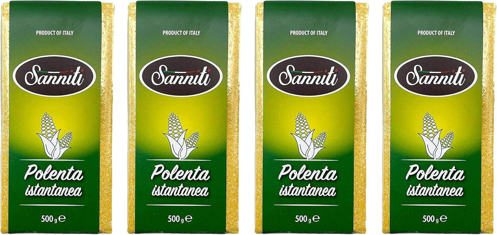 Sanniti Italian Instant Polenta, 17.6 oz (Pack of 4)