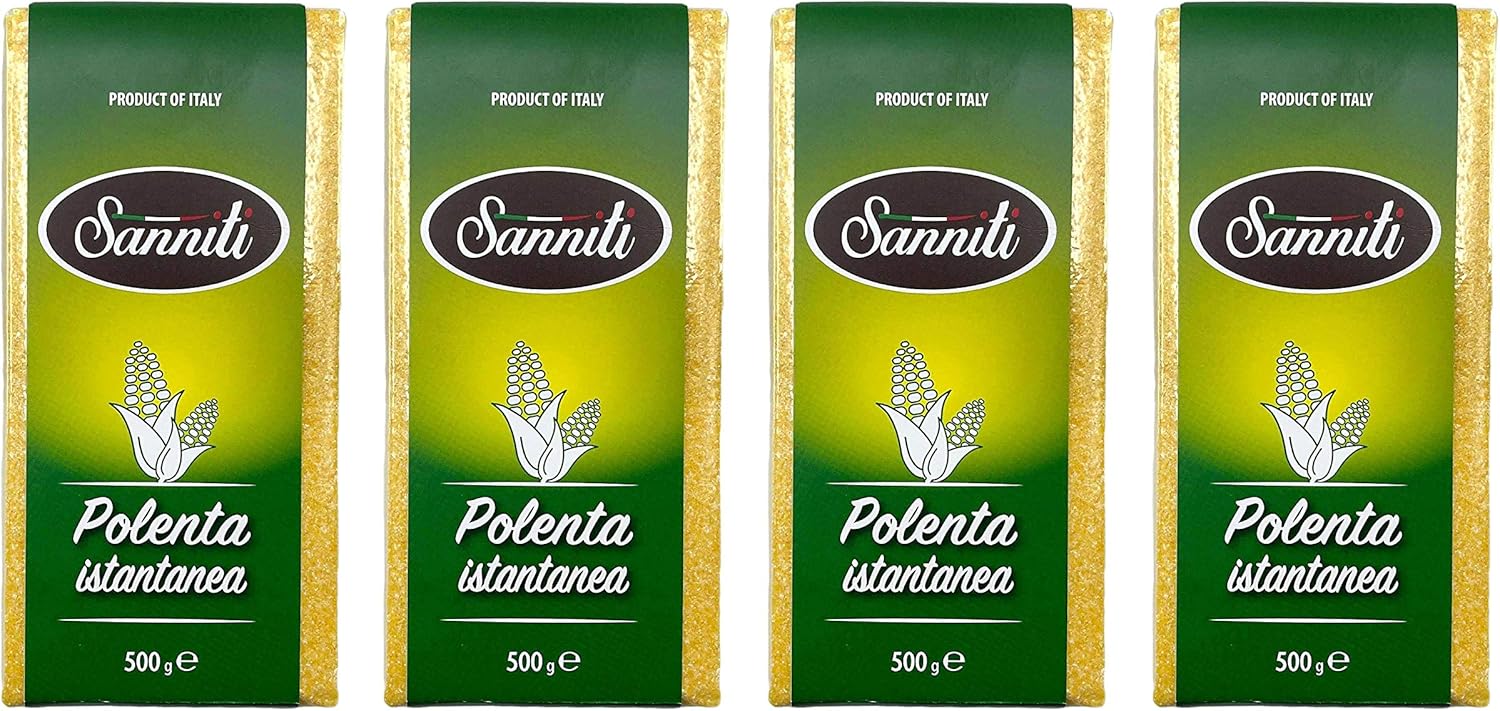 Sanniti Italian Instant Polenta, 17.6 oz (Pack of 4)