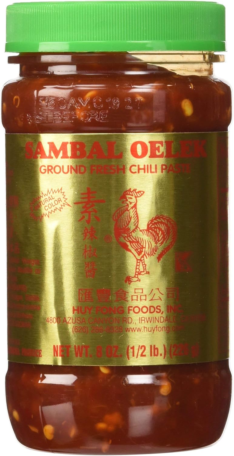 Huey Fong Sambal Oelek Chili Paste 8 Oz