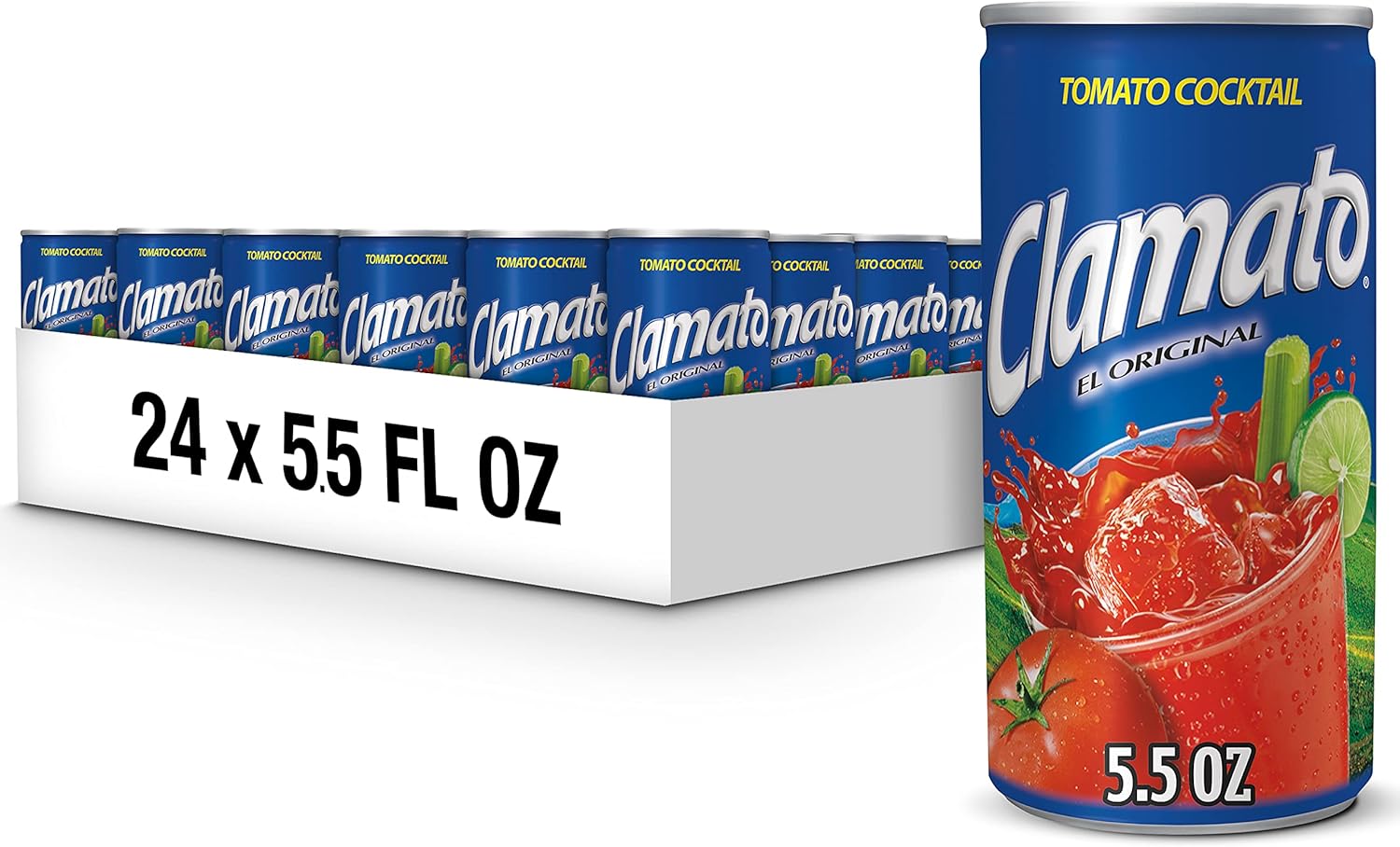 Clamato Original Tomato Cocktail, 5.5 fl oz cans (Pack of 24)