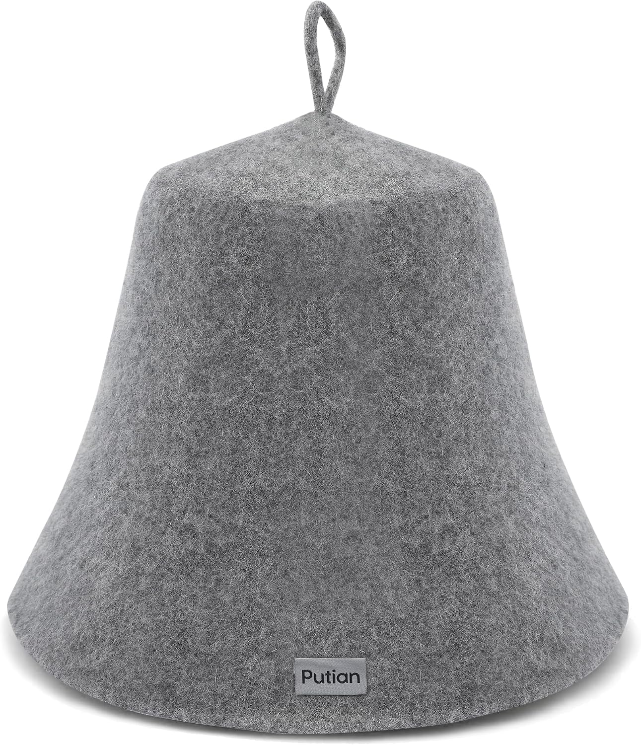 PuTian 100% Merino Wool Sauna Hat for Men & Women One Size Soft Sauna Cap Russian Banya Hat for Steam Room, Sauna, Banya
