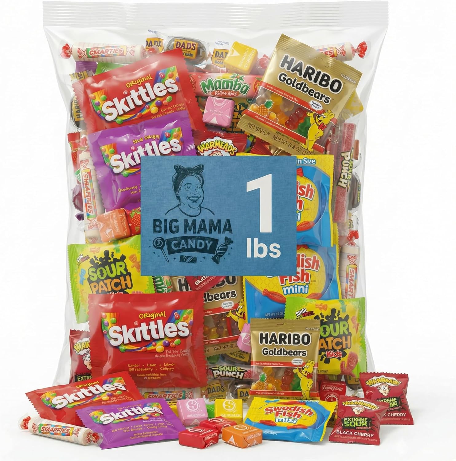 Mix Candy Variety Pack 1 lbs - Bulk Candy Individually Wrapped - Assorted Candies for Easter, Goodie Bags & Pinata Stuffers - Gummy & Sour Candies Bulk - Big Bag for Kids