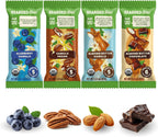 Bearded Brothers Organic Vegan Energy Bars - Gluten & Soy Free, Paleo, Whole 30 | Non GMO, Low Glycemic, High Protein, Fiber (12 Count (Pack of 1), Variety Case)