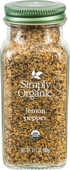 Simply Organic Lemon Pepper - Certified Organic, Kosher | 3.17 Ounce (Pack of 1)