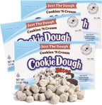 Cookies 'N Cream Edible Cookie Dough Bites, Movie Theater Candy, Ice Cream Toppers, 3.1 Ounces (Pack of 3)