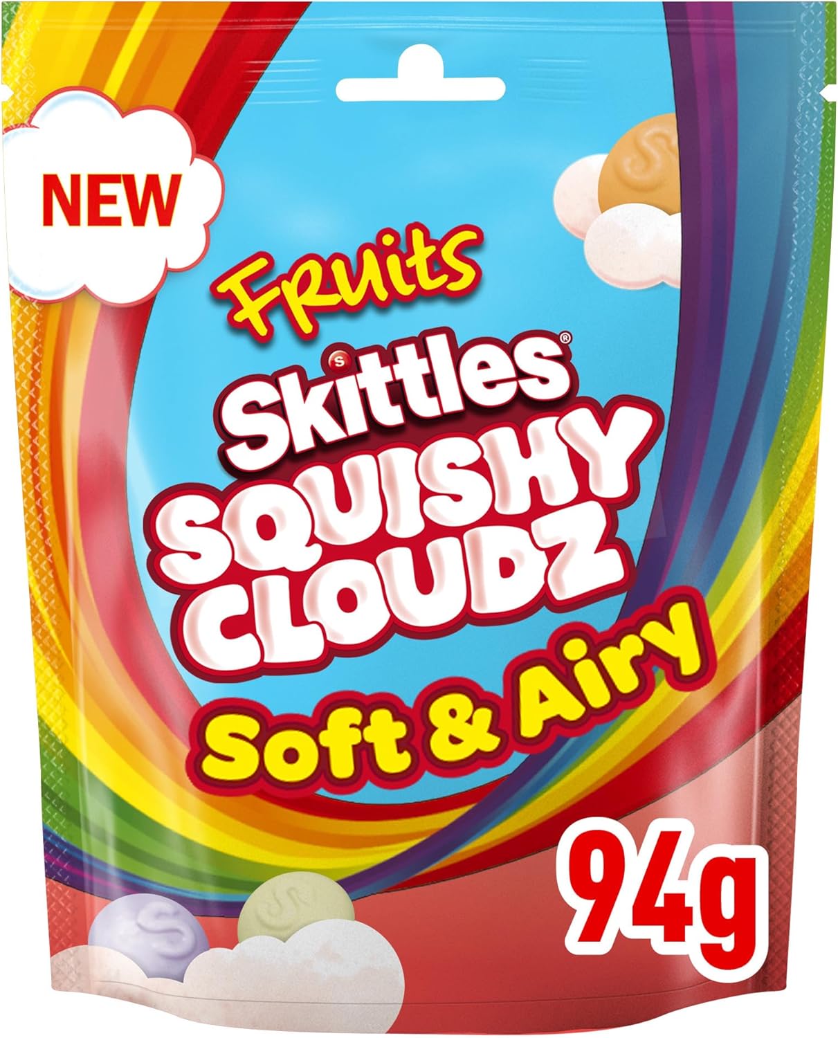 Skittles Squishy Cloudz Fruit Sweets Bag 94g