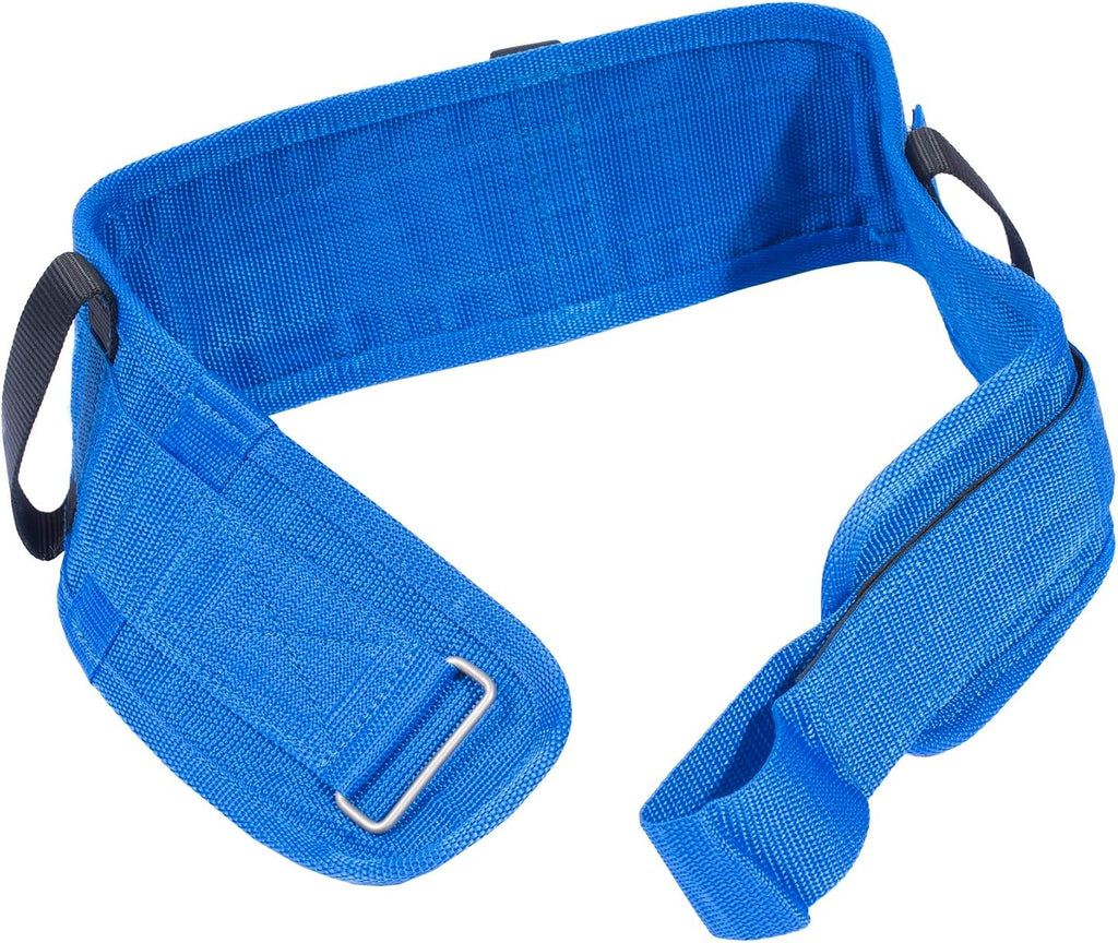 Essential Medical Supply Deluxe Padded Transfer and Gait Belt with Hand Holds - 4in Wide Belt for Elderly and Senior Assistance with Gait, Transfers, and Patient Lifts - Fits Waists from 28in to 48in